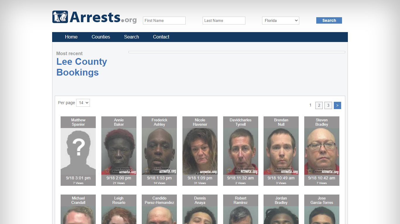 Lee County Arrests and Inmate Search
